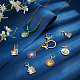 Alloy Enamel Pendant Stitch Markers(HJEW-AB00286)-4