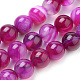 Natural Striped Agate/Banded Agate Beads Strands(G-S259-04-6mm)-3