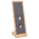 Detachable Wood Necklace Slant Back Display Stands with Velvet(NDIS-WH0006-15)-1