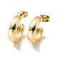 Rack Plating Brass C-shape Stud Earrings(X-EJEW-M209-09G)-1