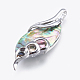 Abalone shell / paua shell grandes colgantes(X-SSHEL-P014-23)-1