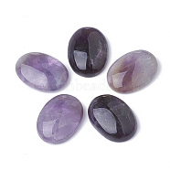 Natural Amethyst Cabochons, Oval, 25x18x6.5mm(G-S280-08)