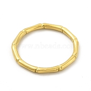 Vacuum Plating 304 Stainless Steel Bamboo Finger Ring for Men Women, Golden, US Size 8 1/2(18.5mm)(RJEW-A013-01G)