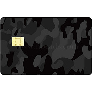 PVC Plastic Waterproof Card Stickers, Self-adhesion Card Skin for Bank Card Decor, Rectangle, Camouflage, 186.3x137.3mm(DIY-WH0432-171)