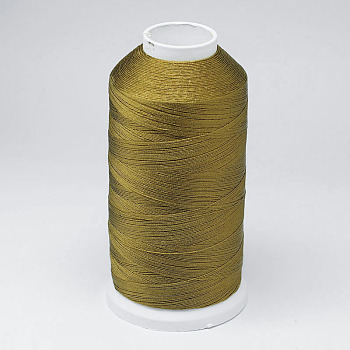Nylon Thread, For Tassel Making, Dark Khaki, 0.3mm, about 1093.61 yards(1000m)/roll