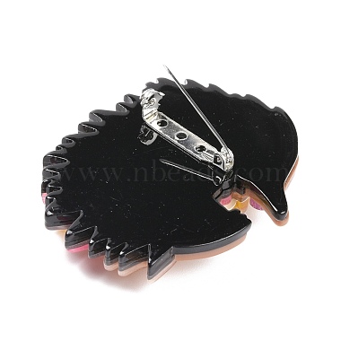 Fashion Hedgehog Acrylic Badge(JEWB-C013-05)-3