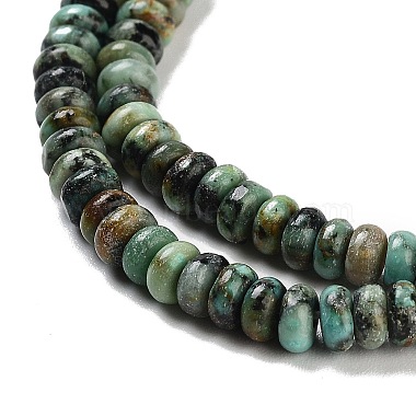 brins de perles turquoises africaines naturelles (jaspe)(G-K343-C11-01)-4