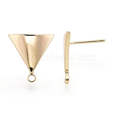 Brass Stud Earring Findings(X-KK-T029-09G)-3