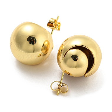 Round Stud Earrings(EJEW-G355-16G)-2