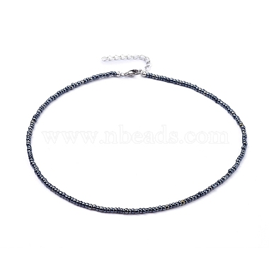 Glass Seed Beaded Necklaces(NJEW-JN02811)-2