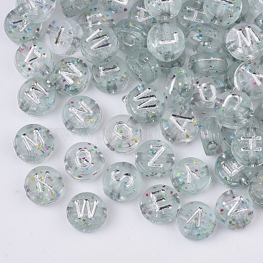 7mm Clear Flat Round Acrylic Beads