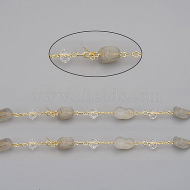 Chaînes de perles labradorites naturelles faites à la main(CHC-I031-11F)-2