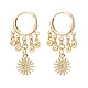 3 Pairs 3 Style Star & Moon & Sun Clear Cubic Zirconia Dangle Leverback Earrings(EJEW-JE05014)-4