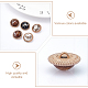 CHGCRAFT 18Pcs 3 Colors Cellulose Acetate(Resin) and Alloy Buttons(DIY-CA0004-45)-5