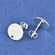 304 Stainless Steel Stud Earring Findings(STAS-O119-15C-S)-2
