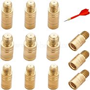 CHGCRAFT 9pcs 3 style Brass Dart Weight Add Accentuator Tools, Darts Weight Adjuster, Bullet Shaped, Golden, 9~34x6mm, Inner Diameter: 4mm, Pin: 4mm, 3pcs/style(KK-CA0002-06G)