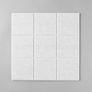 Felt Self-adhesive Pads, for DIY Craft, Wall, White, 30.2x30.1x0.85cm(AJEW-WH0166-19A)