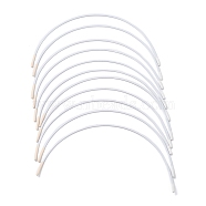(Defective Closeout Sale: Paint Scratch) Steel Bra Underwire, Sturdy Metal Bra Wire for Bra Shaping, White, 145x2.5x1mm(FIND-XCP0002-33)