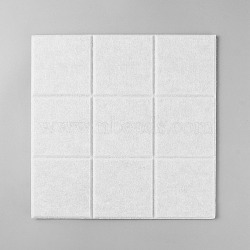 Felt Self-adhesive Pads, for DIY Craft, Wall, White, 30.2x30.1x0.85cm(AJEW-WH0166-19A)