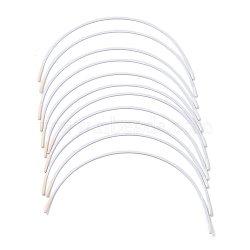 (Defective Closeout Sale: Paint Scratch) Steel Bra Underwire, Sturdy Metal Bra Wire for Bra Shaping, White, 145x2.5x1mm(FIND-XCP0002-33)