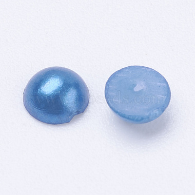 Half Round Domed Imitated Pearl Acrylic Cabochons(X-OACR-H001-4x2mm)-2
