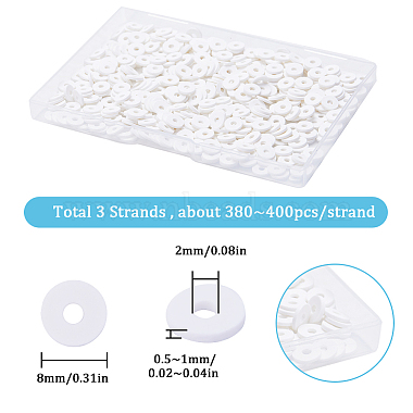 Flat Round Eco-Friendly Handmade Polymer Clay Beads(CLAY-SC0001-58B-02)-2