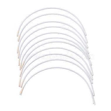 (Defective Closeout Sale: Paint Scratch) Steel Bra Underwire, Sturdy Metal  Bra Wire for Bra Shaping, White, 145x2.5x1mm