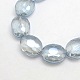 Faceted Electroplate Crystal Glass Oval Beads Strands(X-EGLA-F059B-13)-1