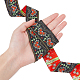 AHANDMAKER 2 Rolls 2 Colors Ethnic Style Embroidery Polyester Ribbons(OCOR-GA0001-14)-3