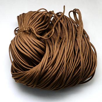 7 Inner Cores Polyester & Spandex Cord Ropes, Solid Color, for Rope Bracelets Making, Saddle Brown, 4~5mm, about 109.36 yards(100m)/bundle, 420~500g/bundle