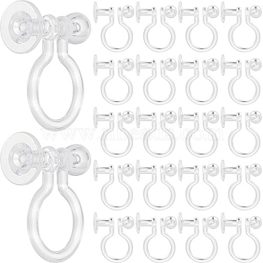 Clear Plastic Earring Settings