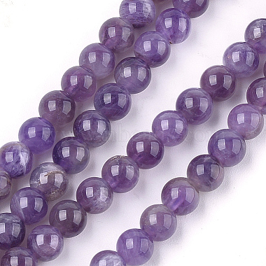 6mm Round Amethyst Beads