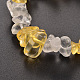 Чипсы цитрин(окрашенные и подогретые) браслеты из бисера стрейч(BJEW-JB01825-05)-2
