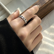 DIY fashionable stainless steel ring with non fading color, female niche high-end light luxury tagram style(YR5292-4)