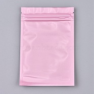 Plastic Zip Lock Bags, Resealable Aluminum Foil Pouch, Food Storage Bags, Pearl Pink, 15x10cm, Unilateral Thickness: 3.9 Mil(0.1mm)(X-OPP-P002-B05)