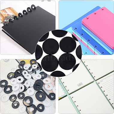 12Pcs Plastic Loose Leaf Ring Round Binder Discs(DIY-CP0010-97A)-5