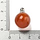 Natural Dyed & Heated Carnelian Perfume Bottle Pendants(G-K338-22P-13)-3