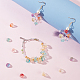 Pandahall Elite 160 pcs 8 couleurs perles de verre peintes par pulvérisation transparentes bicolores(GLAA-PH0002-40)-4