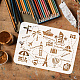 Plastic Drawing Painting Stencils Templates(DIY-WH0396-483)-3