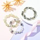 3Pcs 3 Style Natural Mixed Gemstone Chips Beaded Stretch Bracelets Set for Women(BJEW-FZ00004)-1