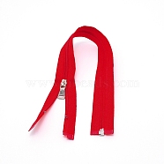 Garment Accessories, Nylon Closed-end Zipper, Zip-fastener Components, Red, 40x3.3x0.2cm(FIND-WH0059-25E)