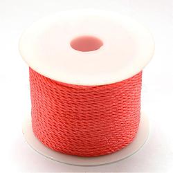Nylon Thread, Tomato, 1.0mm, about 49.21 yards(45m)/roll(NWIR-R026-1.0mm-184)