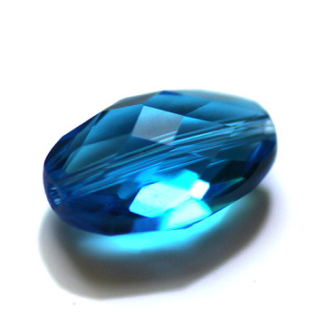 Imitation Austrian Crystal Beads, Grade AAA, Faceted, Oval, Dodger Blue, 9.5x6x4.5mm, Hole: 0.7~0.9mm