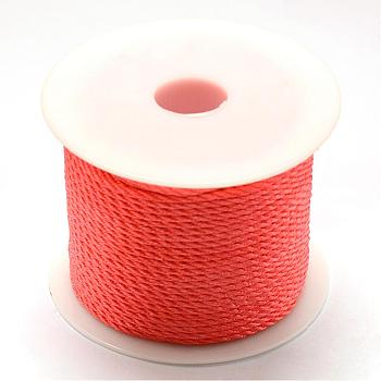 Nylon Thread, Tomato, 1.0mm, about 49.21 yards(45m)/roll