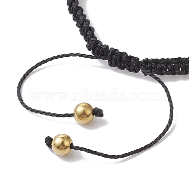 Armband aus geflochtenen Perlen aus Acryl und Legierung mit Sportmotiv(BJEW-JB10122-03)-4