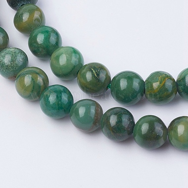 perles de jade africain naturelles brins(G-F560-6mm-B01)-3