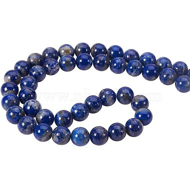 Natural Lapis Lazuli Bead Strands(G-PH0028-8mm-16)-5