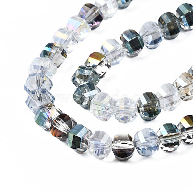 Chapelets de perles en verre transparent électrolytique(EGLA-S174-25)-3