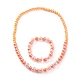 Acrylic Beaded Bracelet & Necklace Set for Kids(SJEW-JS01207-03)-1