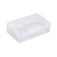 Polypropylene Plastic Bead Storage Containers, Rectangle, Clear, 14.5x9x4cm(CON-E015-09)